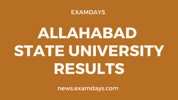 allahabad state university results