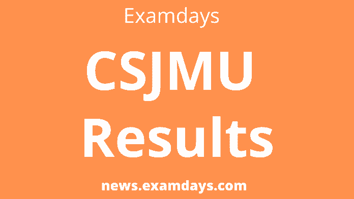 CSJMU Result 2023 Released Marksheet results.csjmu.ac.in